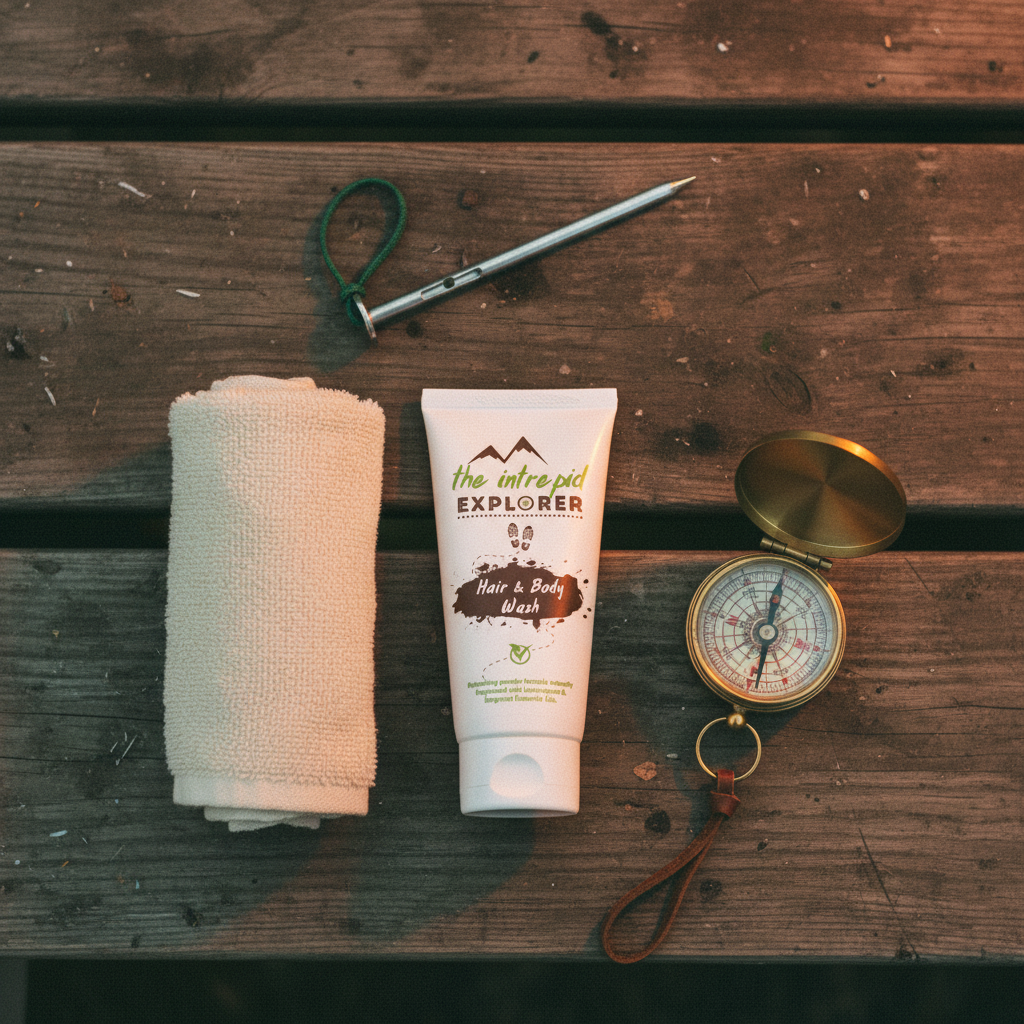 Hair & Body Wash - campfire flat lay