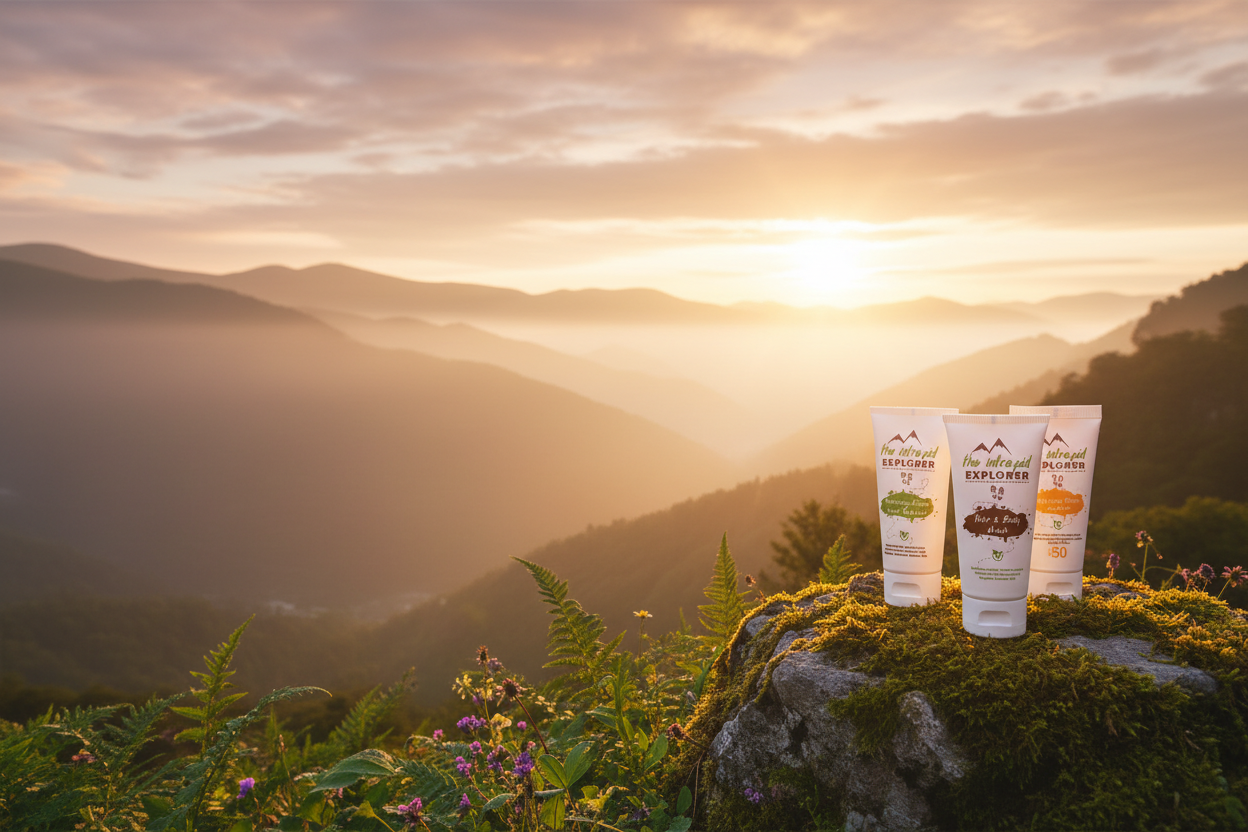 Hero with real products