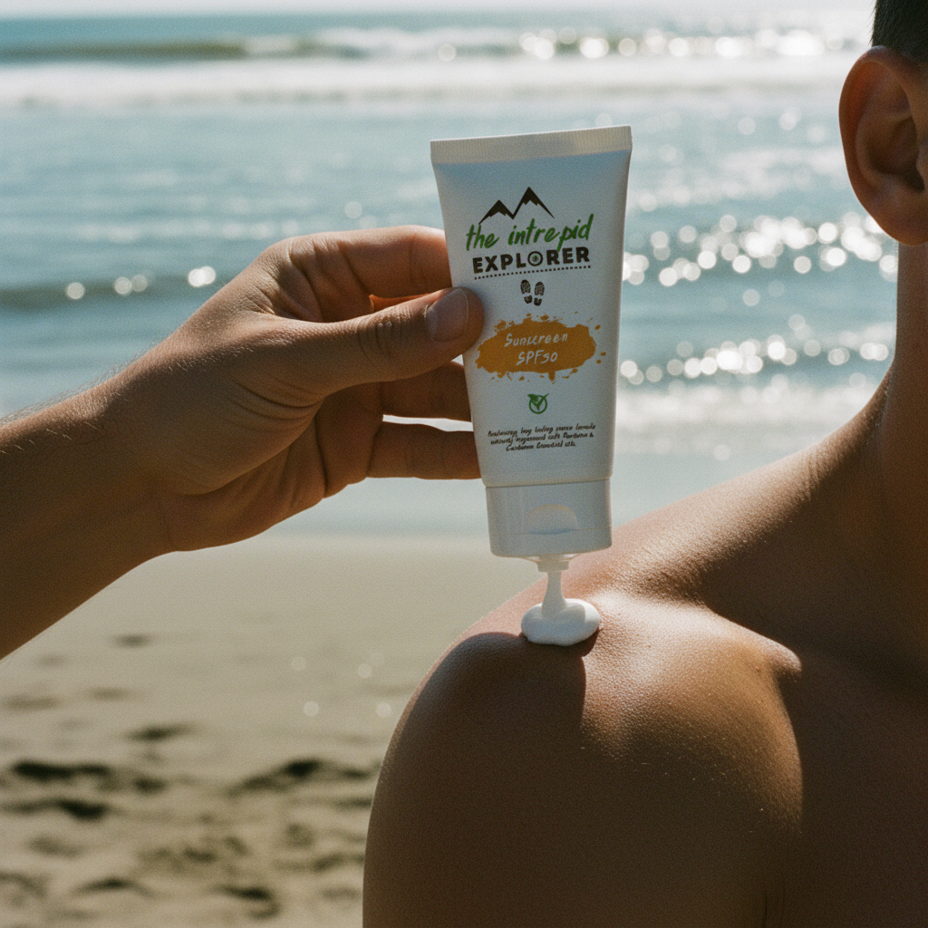 Sunscreen - applying by water